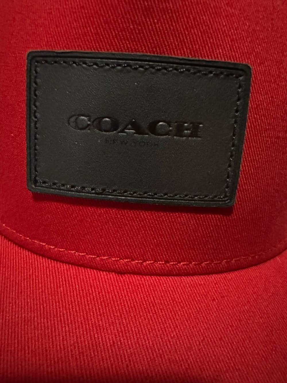 Coach F33774 Flat Brim Hat (Red/Black) - Like New - Picture 8 of 8